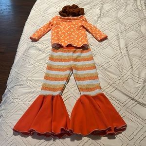 Toddler Girls Candy Corn Outfit Set
